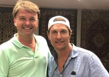 Oscar ödüllü Amerikalı aktör Matthew McConaughey İstanbul’da ortaya çıktı