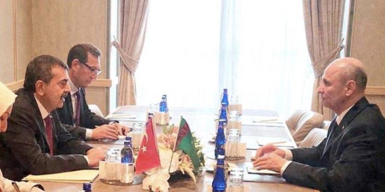 Bakan Tekin, Türkmenistan Bakanlar Kurulu Başkan Yardımcısı Nurmuhammet Amannepesov ile Görüştü
